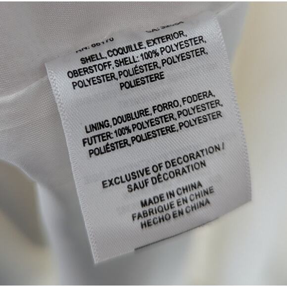 Jenny Yoo Clara Wedding Dress Square Neck Button Back Bridal Gown 18 NWT - Picture 7 of 7